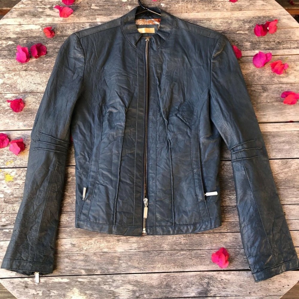 Women’s Small Wilson Leather Moto Style Jacket. Genuine Leather.